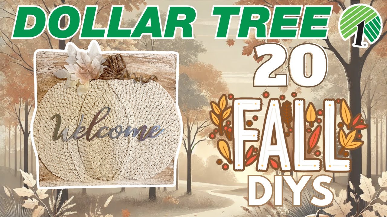 20 Neutral Fall Dollar Tree DIYs for Autumn Home Decor!