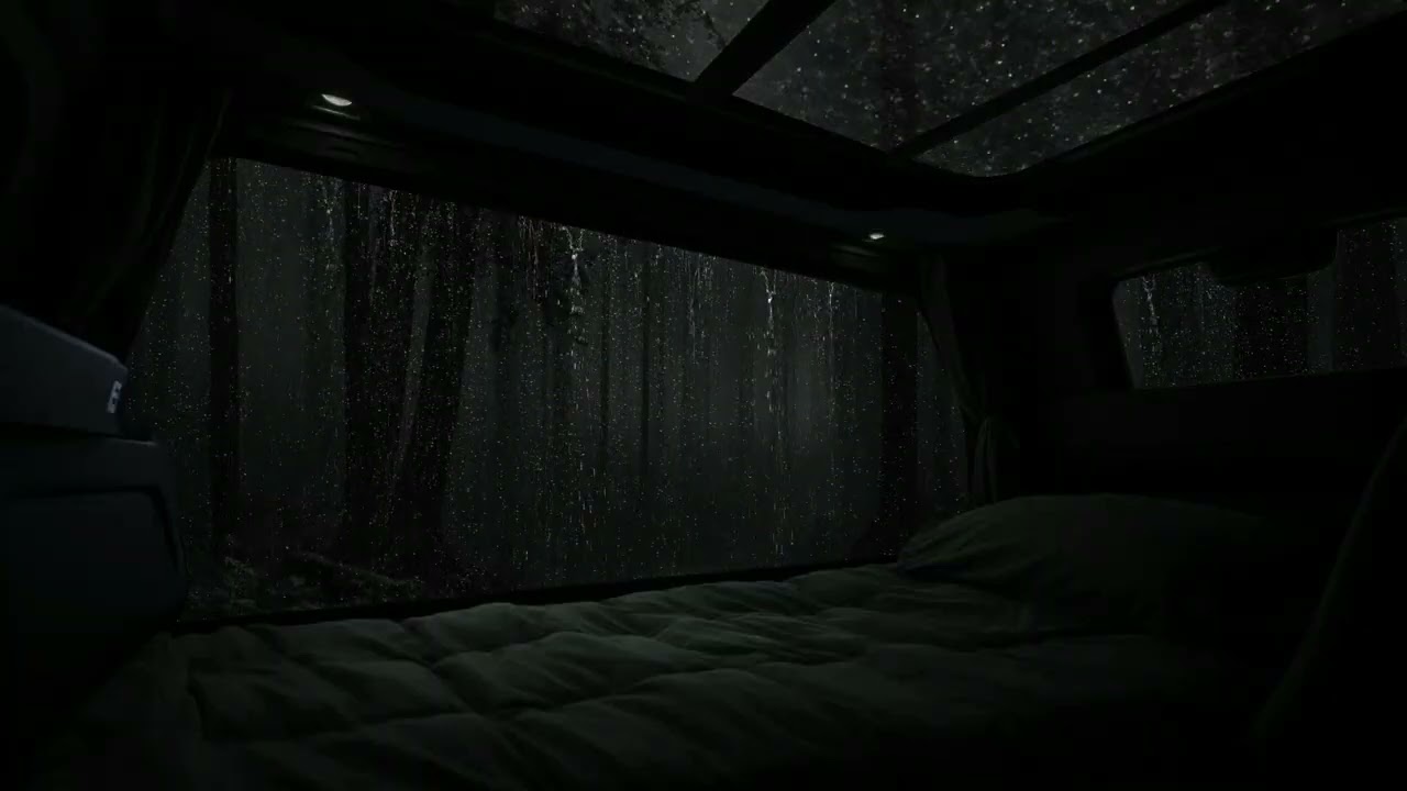 Car Rain Sounds for Deep Sleep – Cozy Night Ambience for Relaxation
