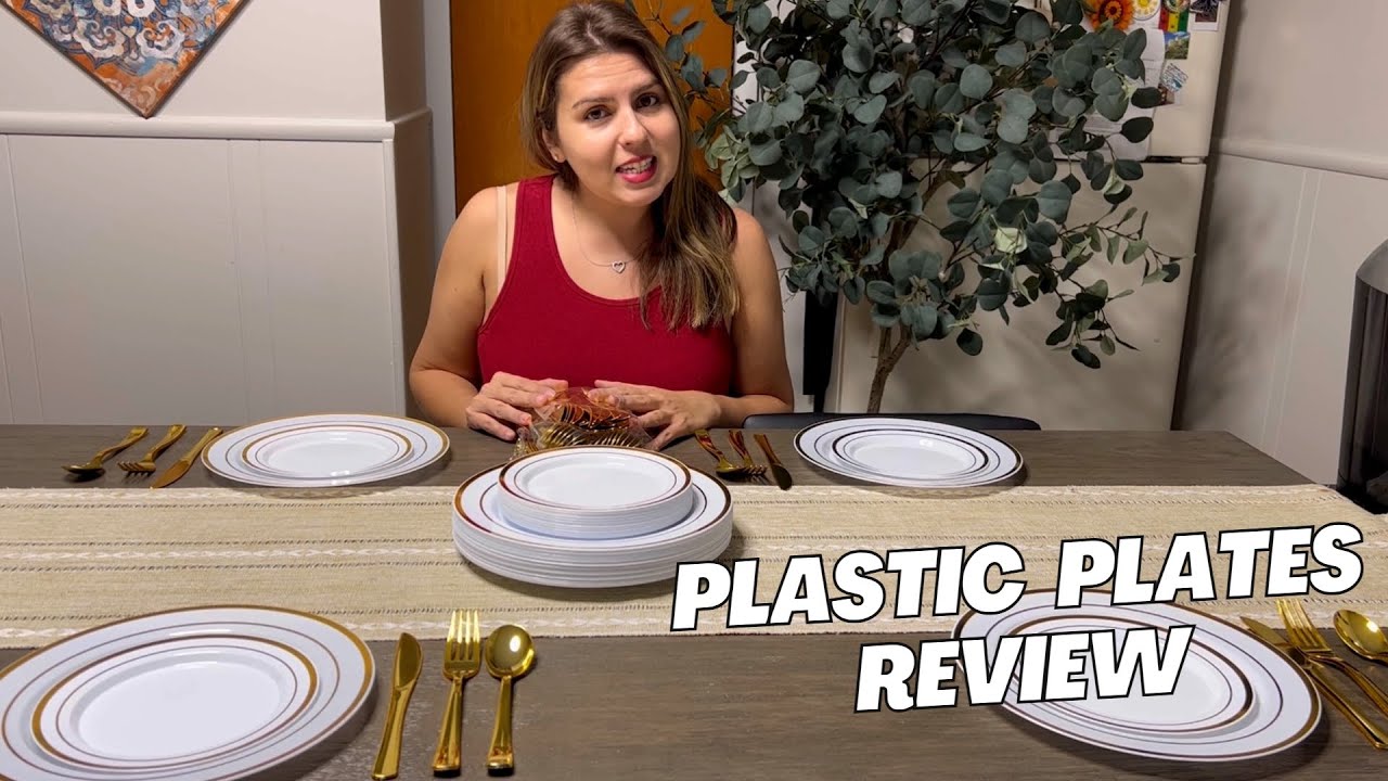 The Ultimate Party Plates: A Review of the 125-Piece Plastic Plates with White Gold Rim