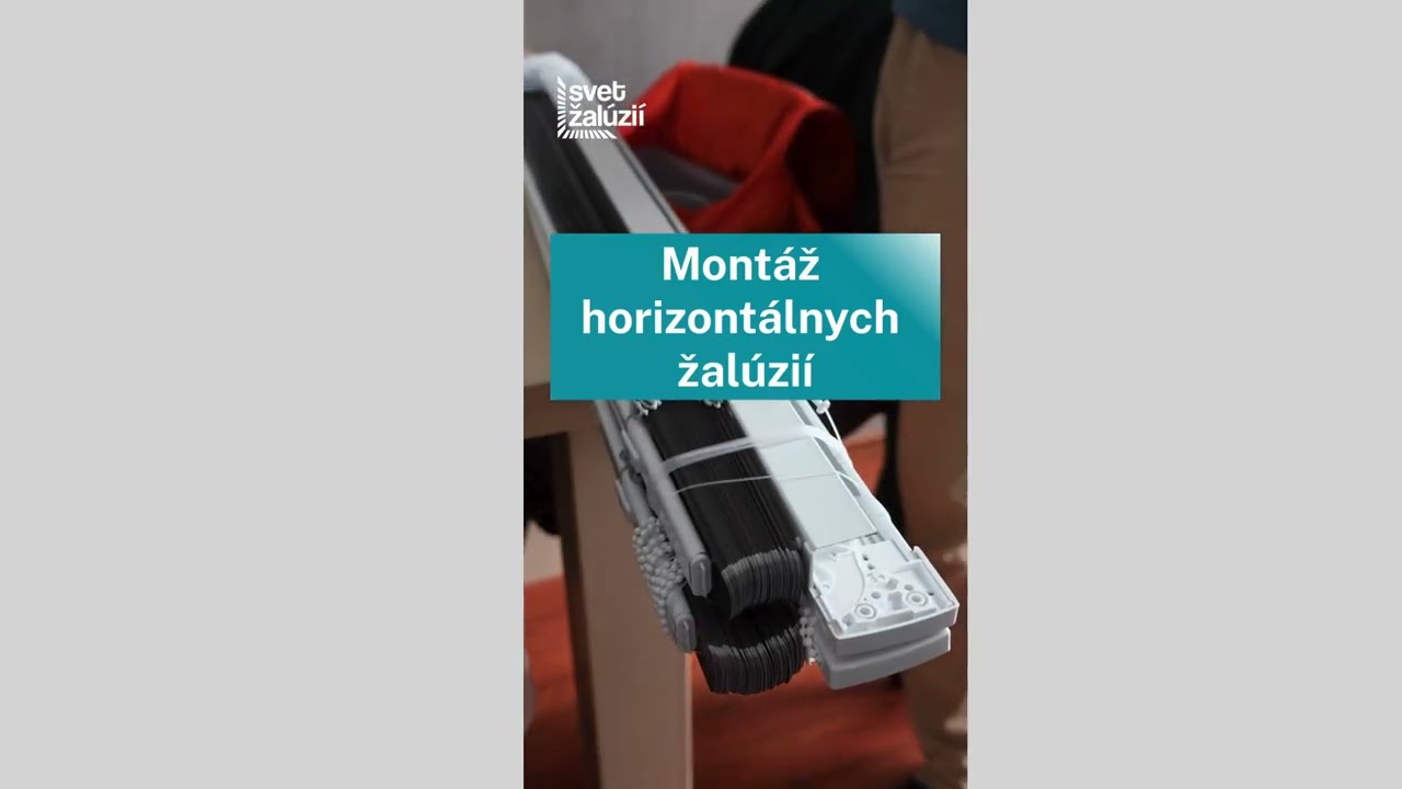 Montáž horizontálnych žalúzií
