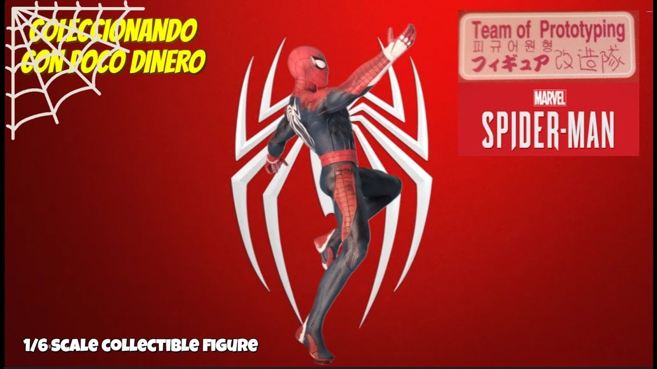 FIGURA SPIDERMAN 🕸 1/6 TEAM OF PROTOTYPING (Traje avanzado videojuego Marvel´s Spider-man)