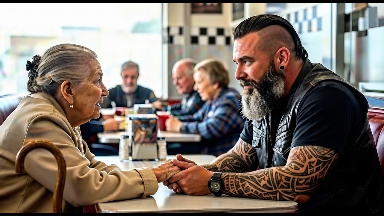 „Kann ich mich zu Ihnen setzen?“ fragte eine hinkende 70-Jährige einen Hells Angels Biker.