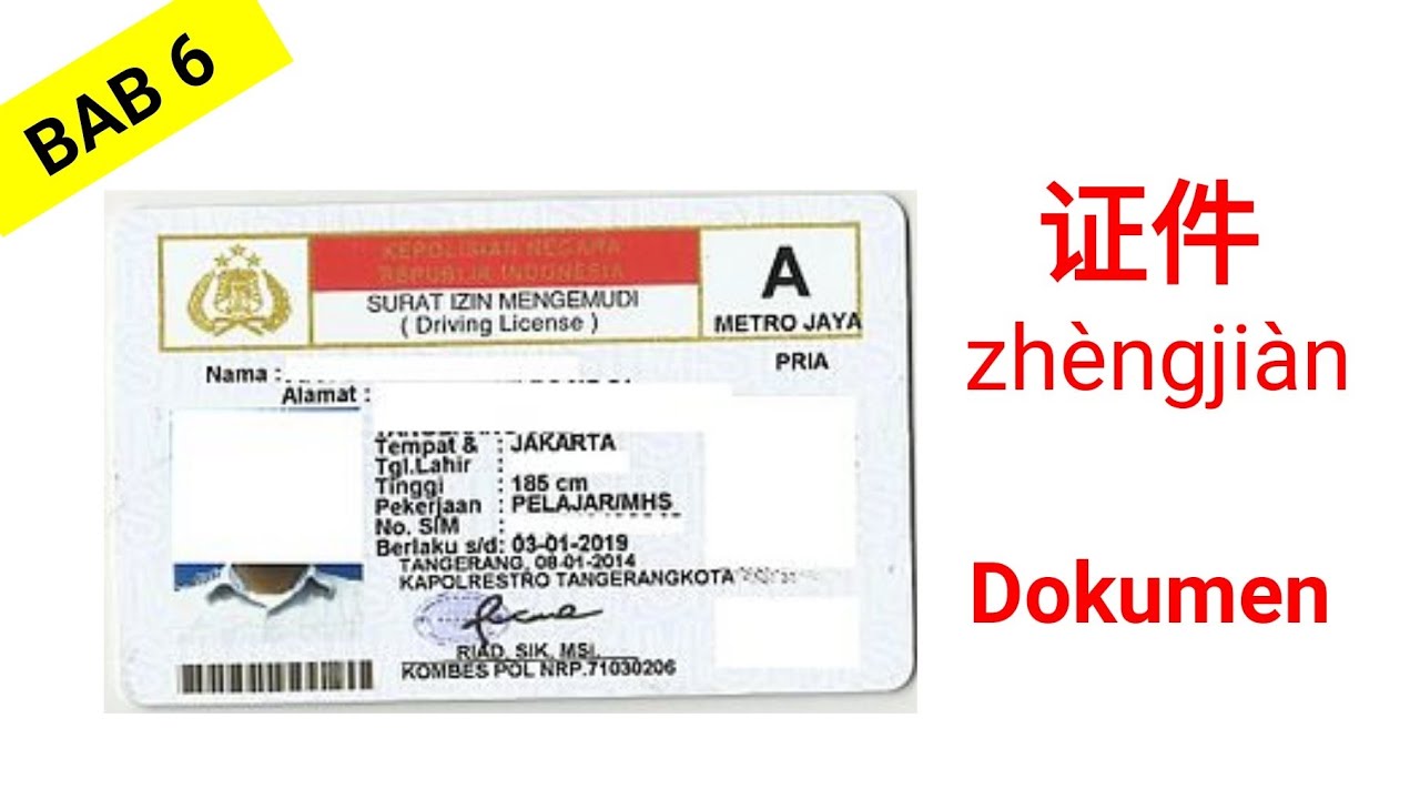 Belajar 20 Kosakata Dokumen Penting dalam Bahasa Mandarin | by Wida Wen