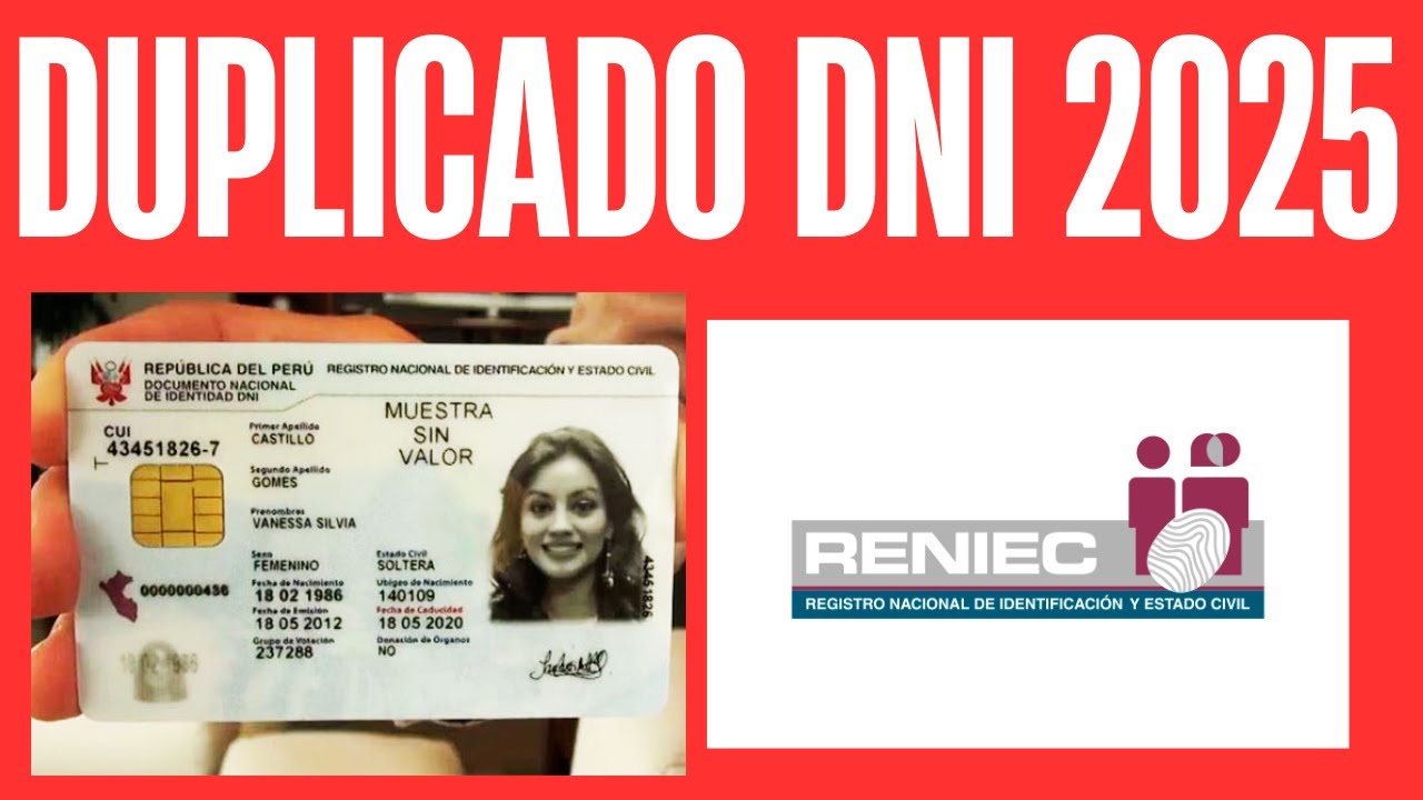 Duplicado de DNI, tramitar por internet, Pago y trámite RENIEC 2025