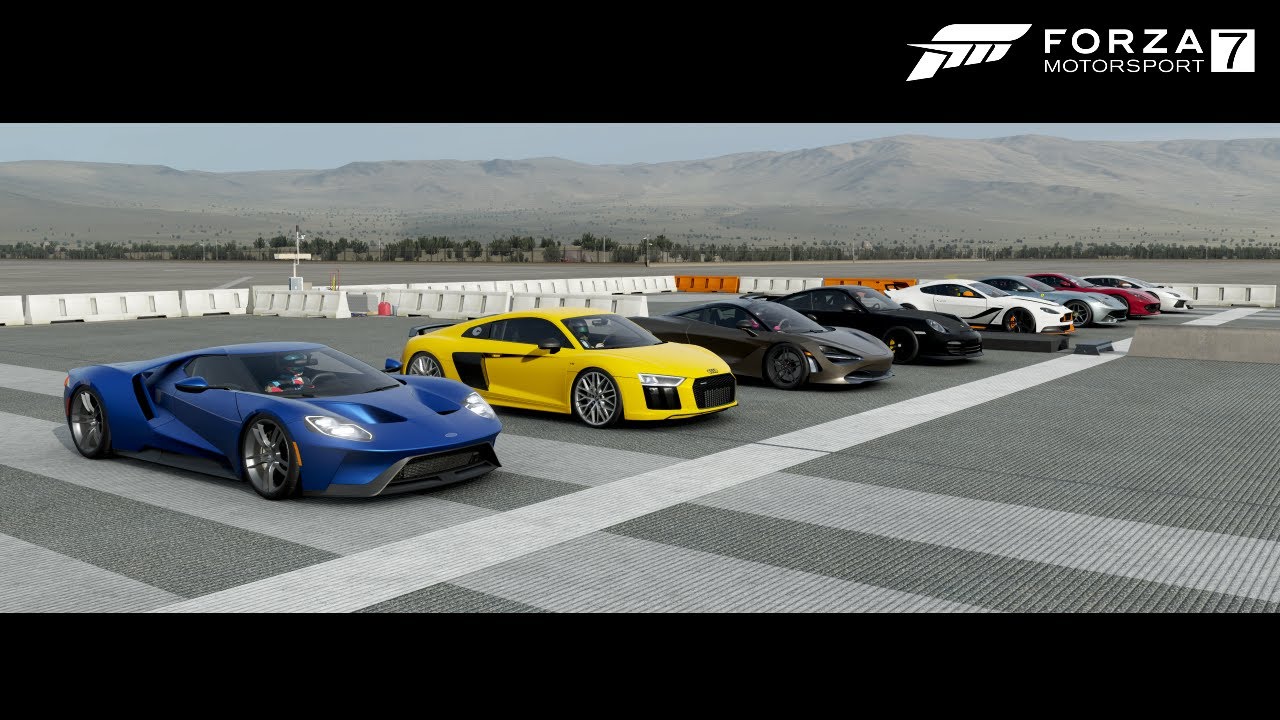 Top 14 Fastest Supercars Drag Race - Forza Motorsports 7