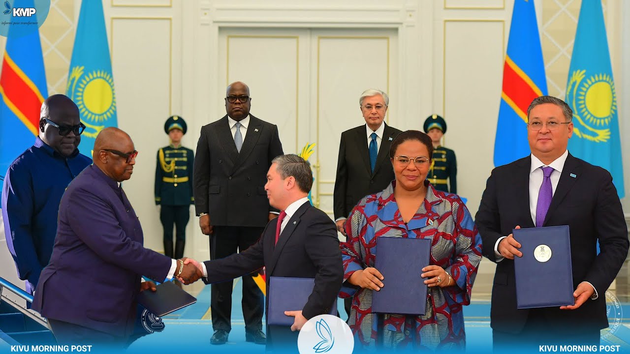 RDC VS M23 : FÉLIX TSHISEKEDI SIGNE DES ACCORDS SÉCURITAIRES ET MINIERS AU KAZAKHSTAN