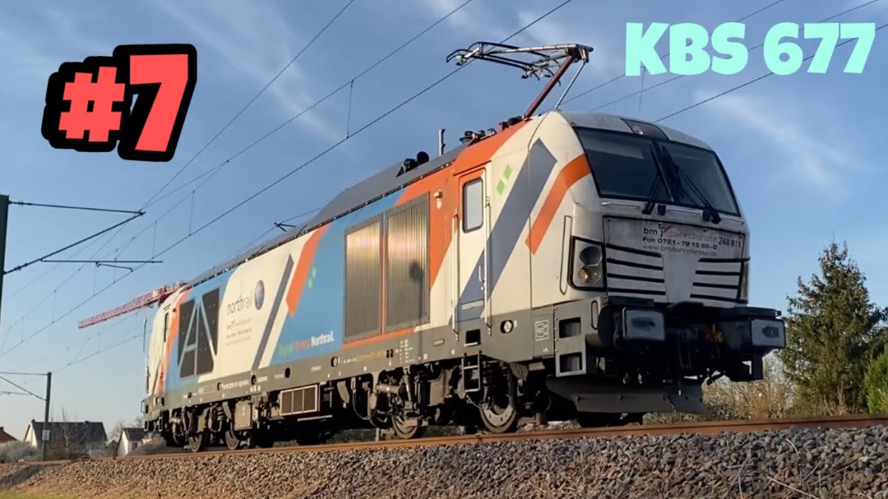 Zugverkehr auf der Strecke Schifferstadt - Wörth 🚆 | KBS 677 | Teil 7