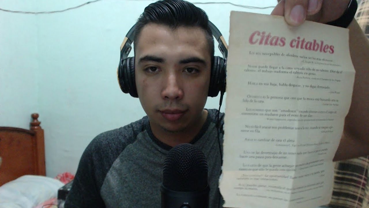 SOFT WHISPERS. CITAS CITABLES. ASMR en Español.