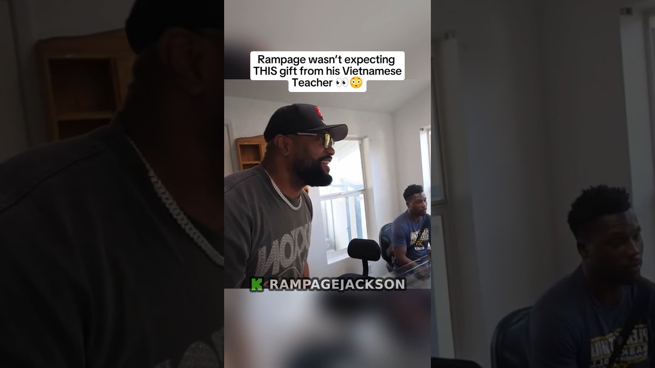Rampage wasn't expecting THIS gift from his Vietnamese Teacher #rampagejackson #rampage #ufc #shorts
