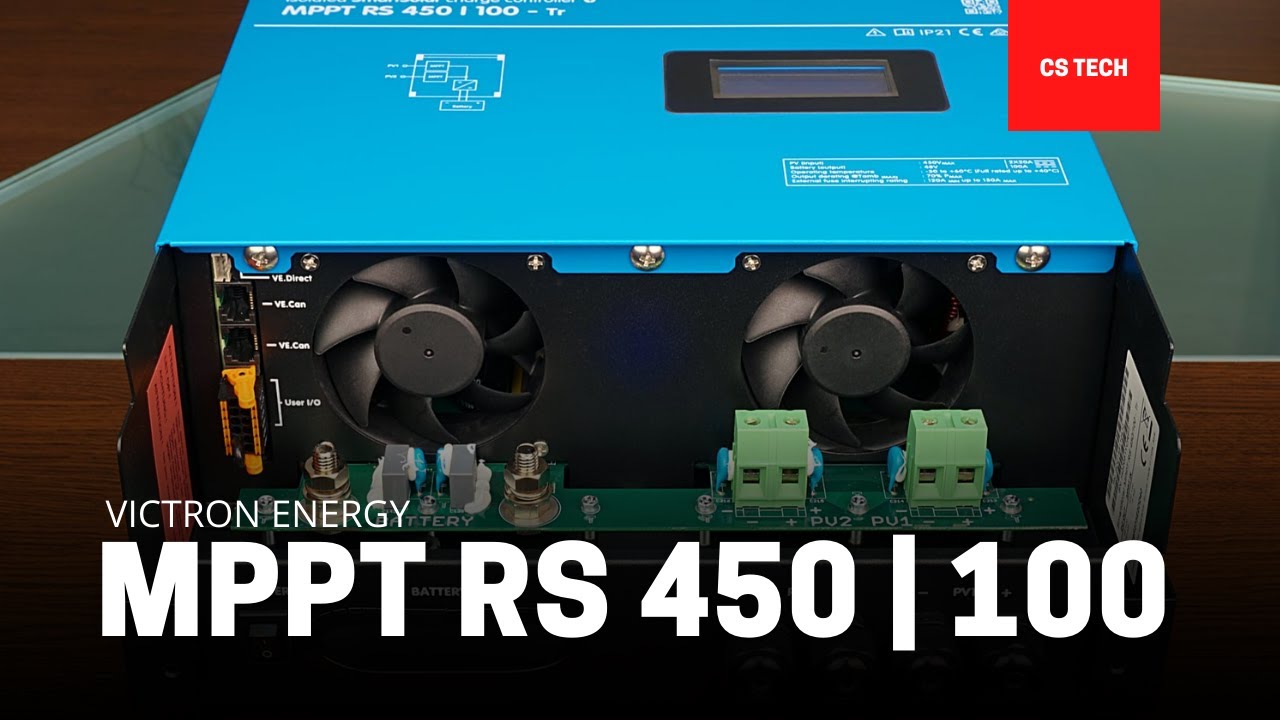 MPPT RS 450 |100 - încărcător cu 2 trakere MPPT, PV in de 450V și putere de încărcare de maxim 100A