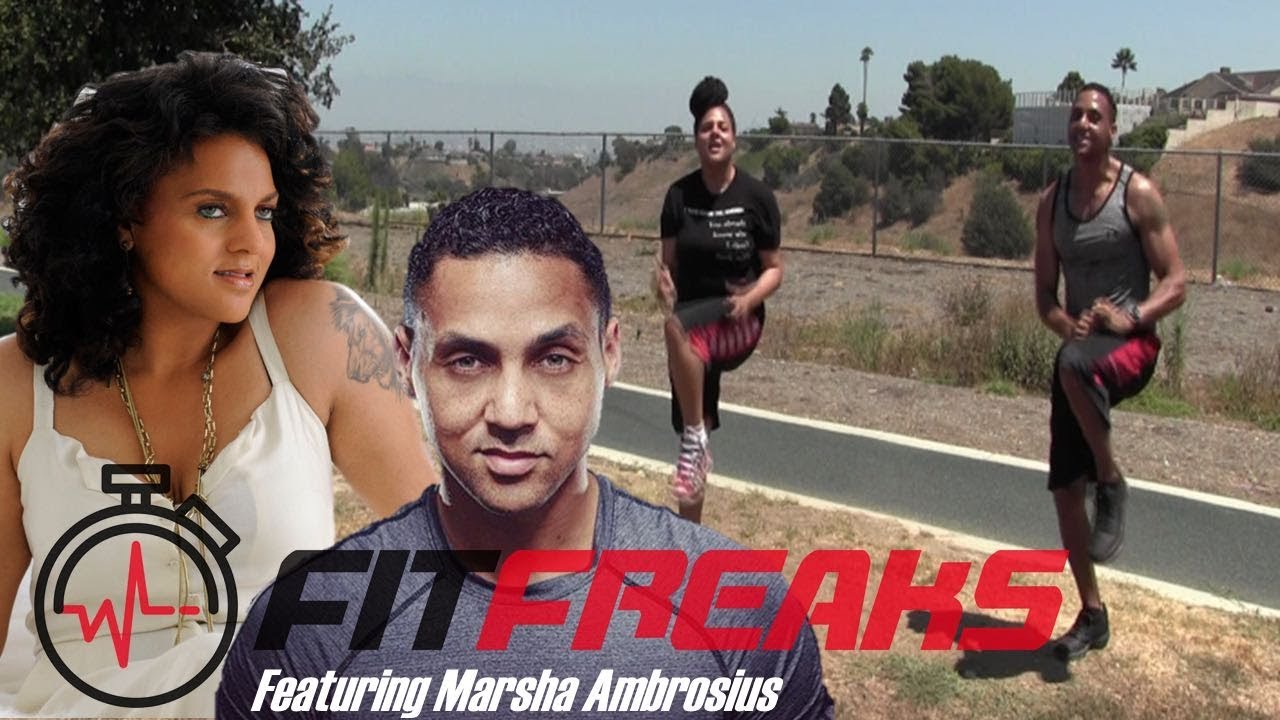 Marsha Ambrosius 5 minute Workout challenge #workoutchallenge #celebrityworkout