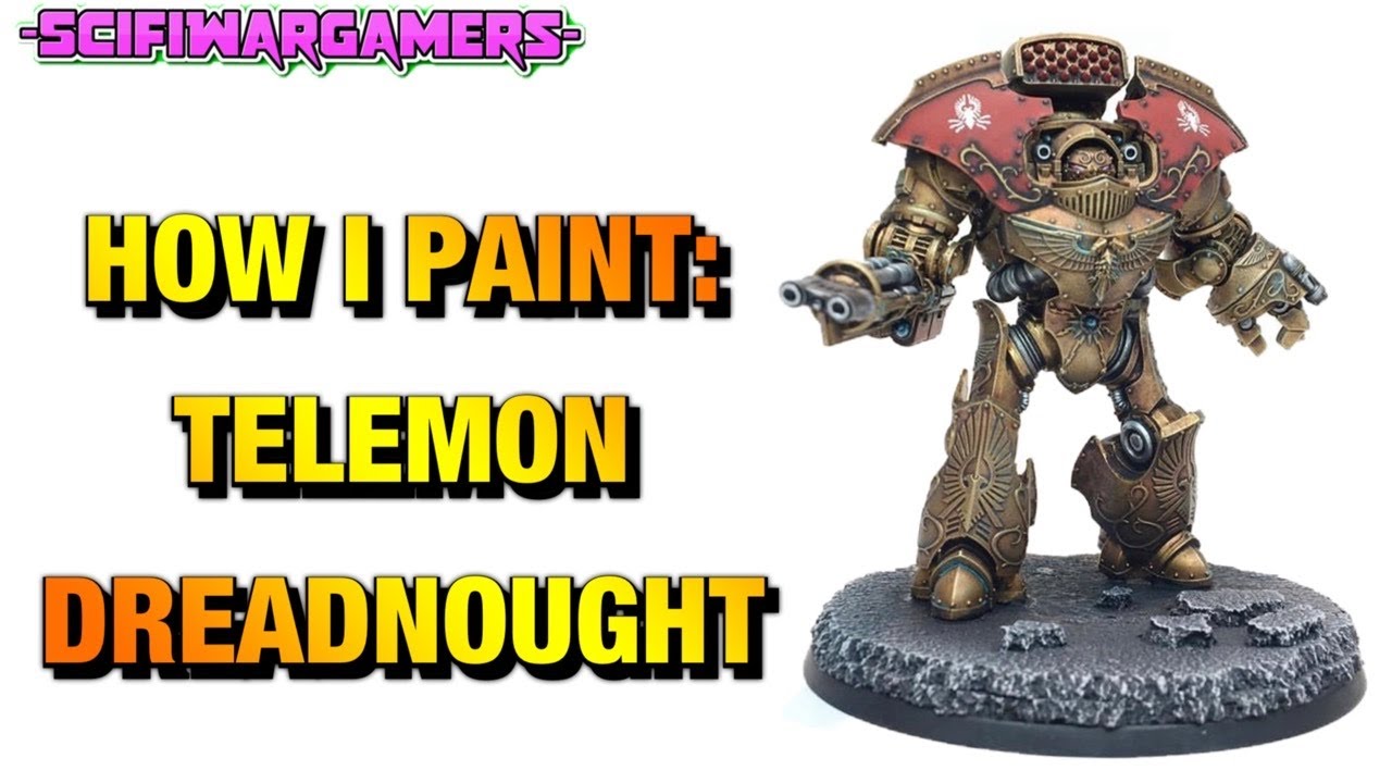 How To Paint Legio Custodes Telemon Dreadnought - My Method - Tutorial