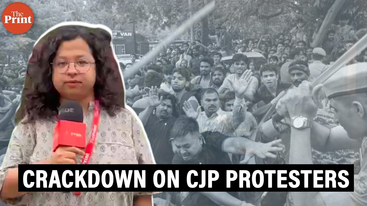 Ground Report: Delhi police resorts to lathicharge, clash with protesters near Patel Chowk