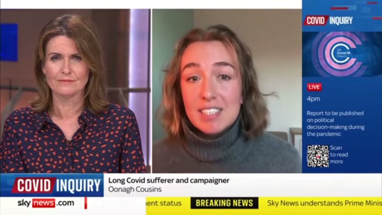 Former Team GB Rower Oona Cousins Responds to the COVID Inquiry on Sky News