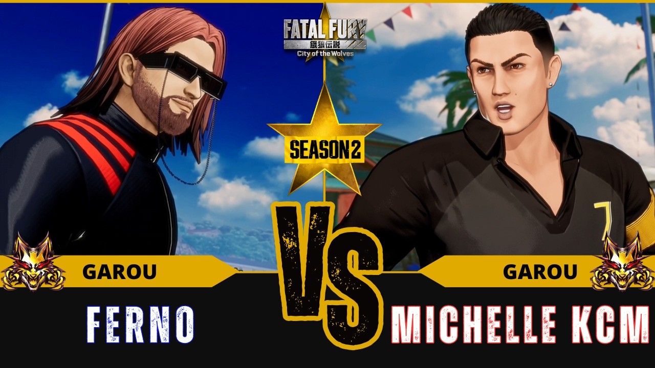 FF:CotW🐺FERNO (Salvatore) vs MICHELLE KCM (Cristiano Ronaldo)⭐Replay Match - FATAL FURY: CotW - 2/26