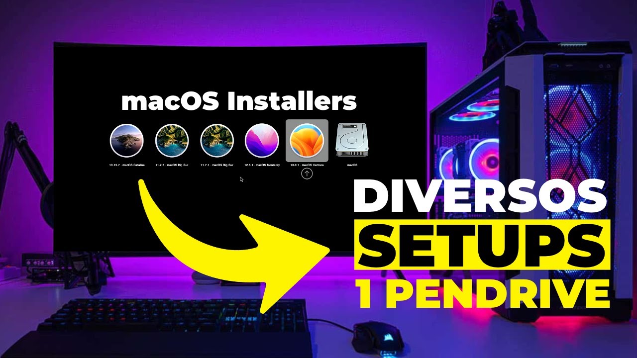 Crie DIVERSOS instaladores do macOS  (Hackintosh e Apple autênticos) - UM ÚNICO DEVICE