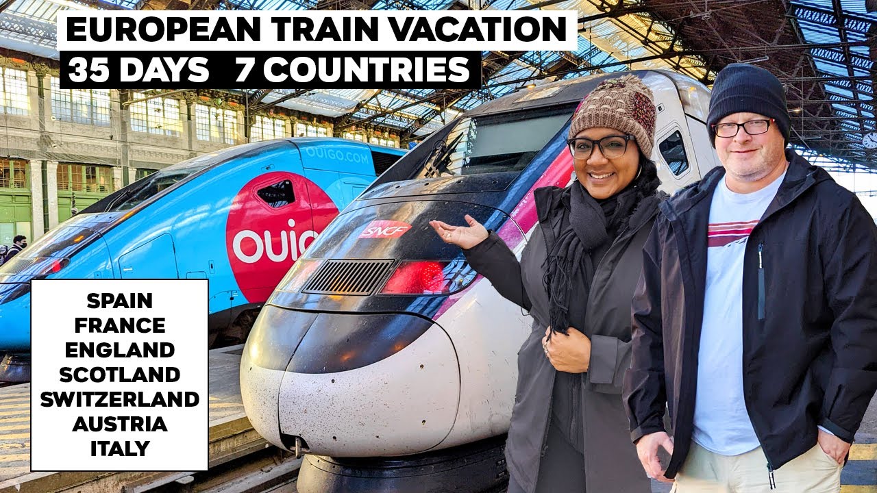 35 Day European Train Vacation To 7 Countries Riding the Caledonian Sleeper Eurostar Glacier Express