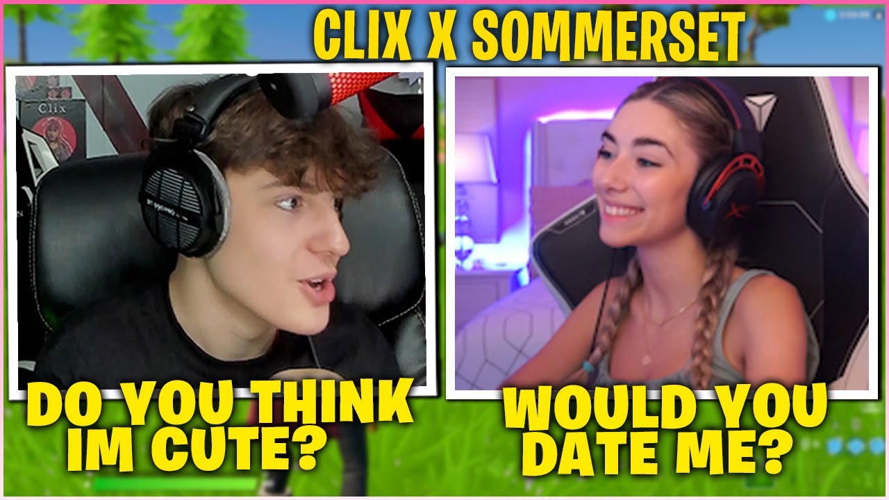 CLIX Super *NERVOUS* After Playing with SOMMERSET For The First Time! (Fortnite Funny Moments)