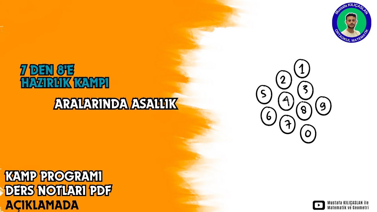 7 den 8 e Hazırlık Yaz Kampı | Aralarında Asal | #lgs #lgsmatematik #lgs2025