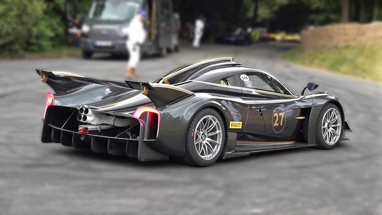 Pagani Huayra R LOUD V12 Engine Sounds! Start Up, Revs, Driving! @ 2022 Goodwood Festival of Speed!