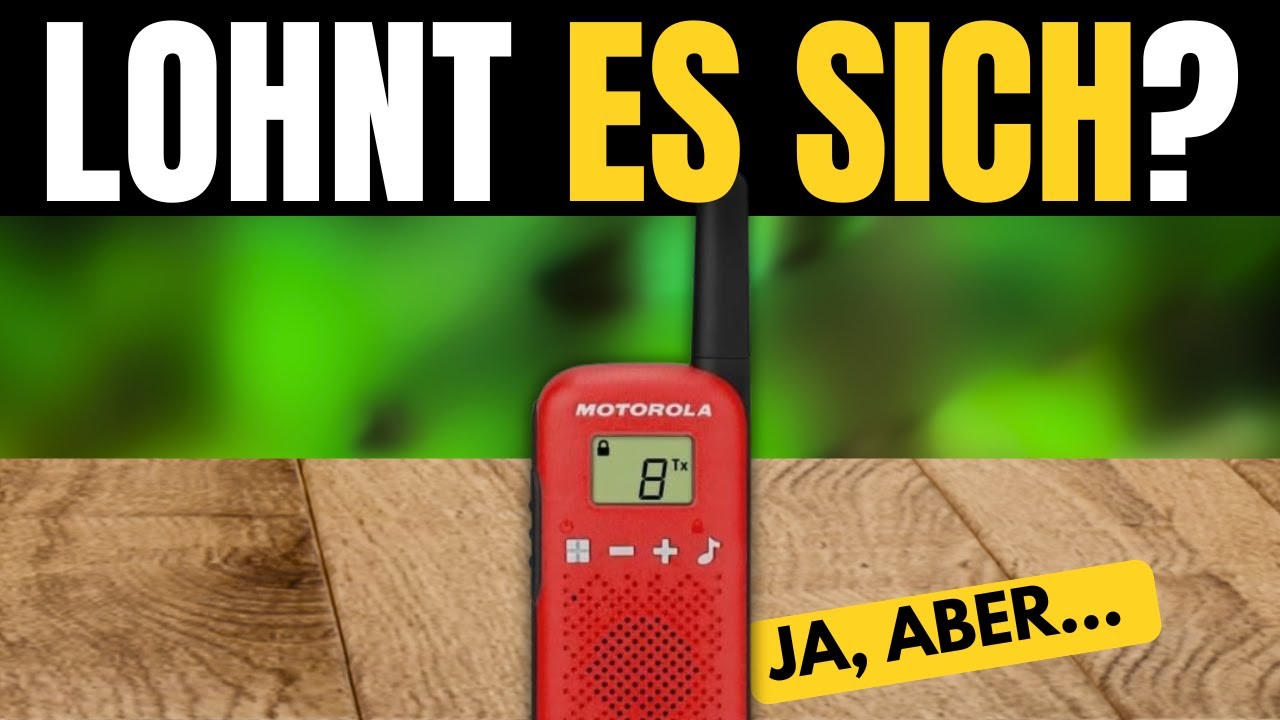 Motorola Talkabout T42 &ndash; PMR446 Walkie Talkie Set (16 Kan&auml;le, 4 km Reichweite, 2 St&uuml;ck, Rot)