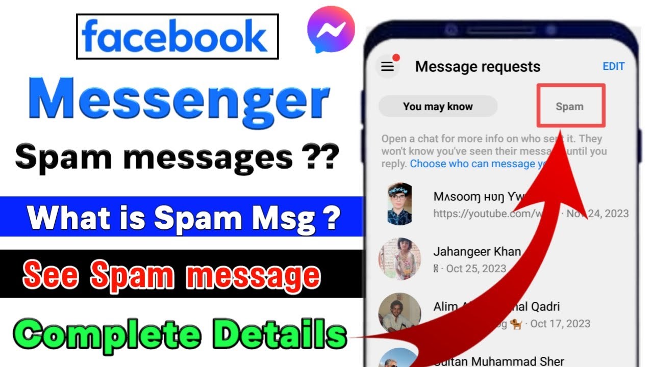 What Is Spam Messages In Messenger||Messager Main Spam Messages Kya Hai|Check Spam Message Messenger
