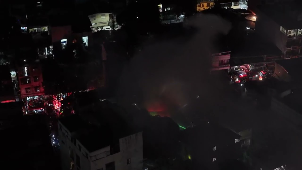 Sunog sa sampaloc , Manila Palawan street (Drone Shot)