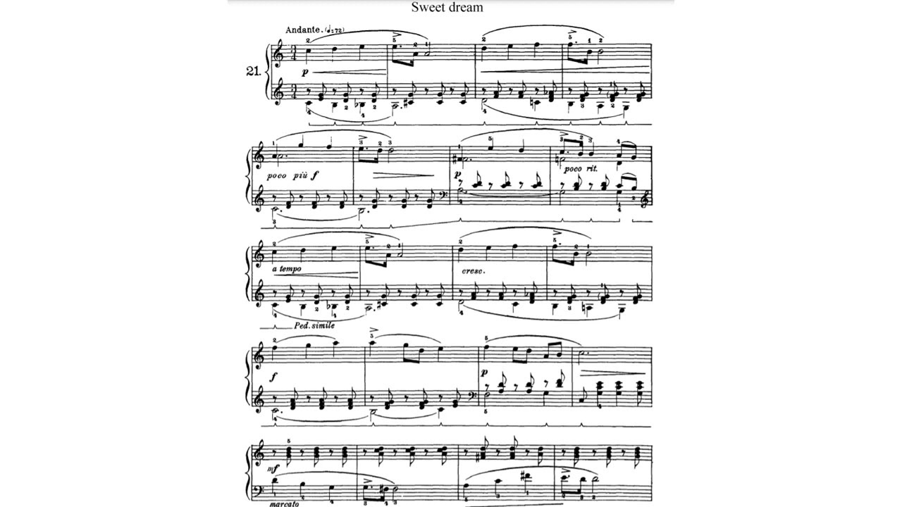 TRINITY Piano Grade5 no.32 Tchaikovsky Sweet Reverie Op.39 no.21 / ABRSM Grade 5 Piano b3
