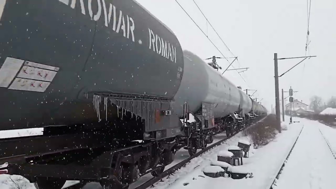 Trecere Prin Vinga Hm Tren Marfar Grup Feroviar Român Din Direcția Arad În Direcția Timișoara Nord