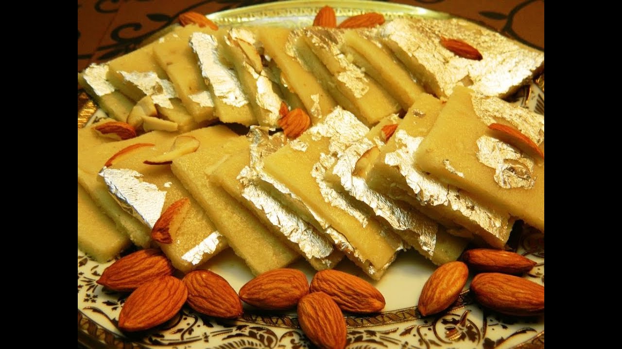 BADAM KATLI , BADAM BURFY/ ALMOND FUDGE Indian sweet recipe by KHANA MANPASAND