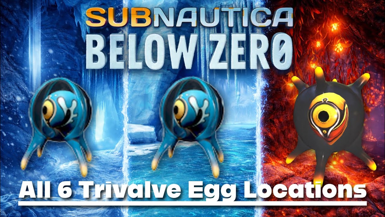 Где найти ВСЕ яйца Тривалвов | Subnautica Below Zero
