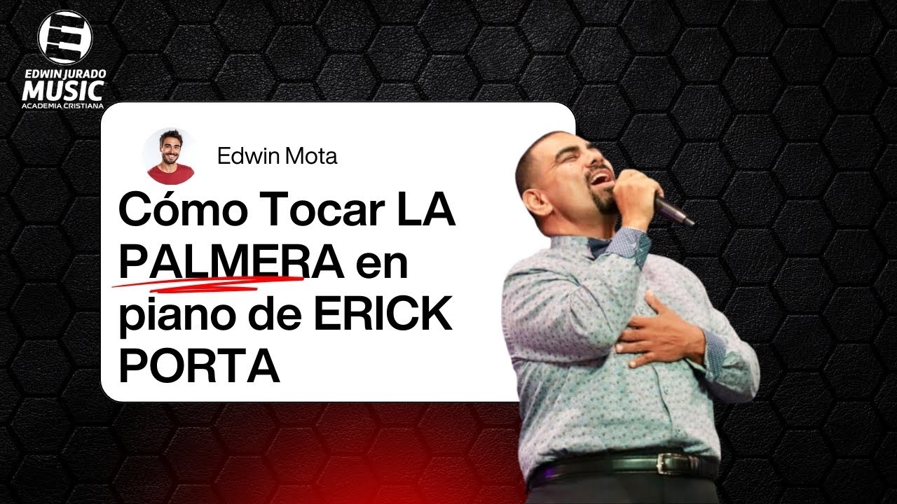 LA PALMERA en Piano | Tutorial Paso a Paso Ritmo Merengue – Erick Porta