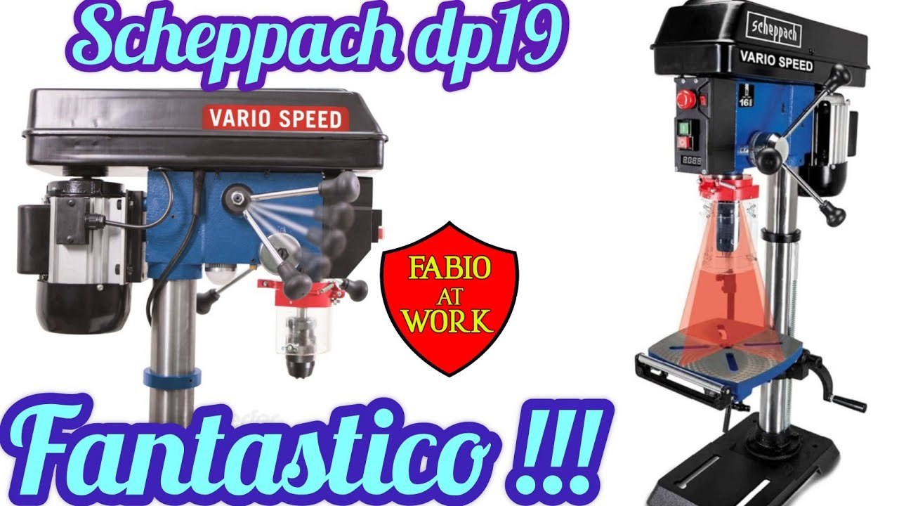 trapano a colonna scheppach dp19 vario speed