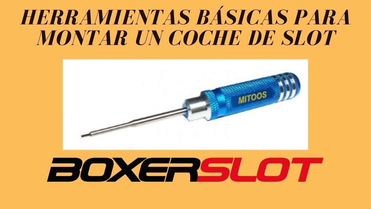 Herramientas básicas para montar un coche de slot