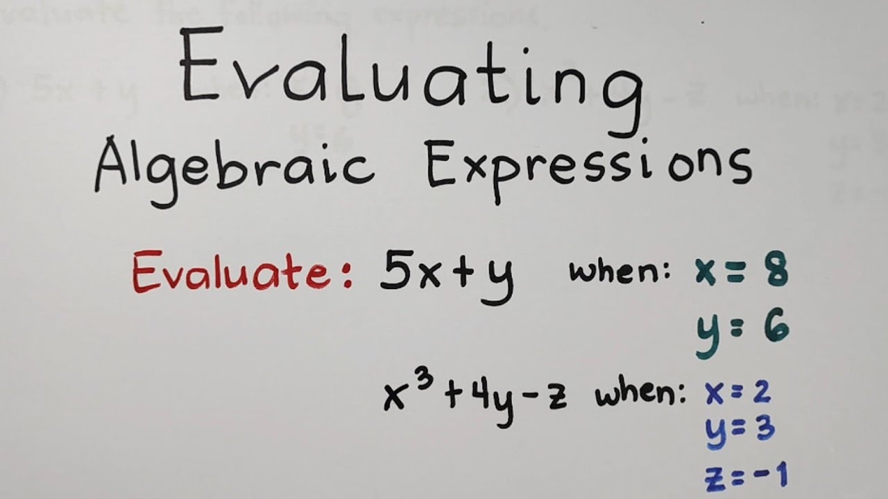 How to Evaluate Algebraic Expressions? Grade 7 Math - Second Quarter