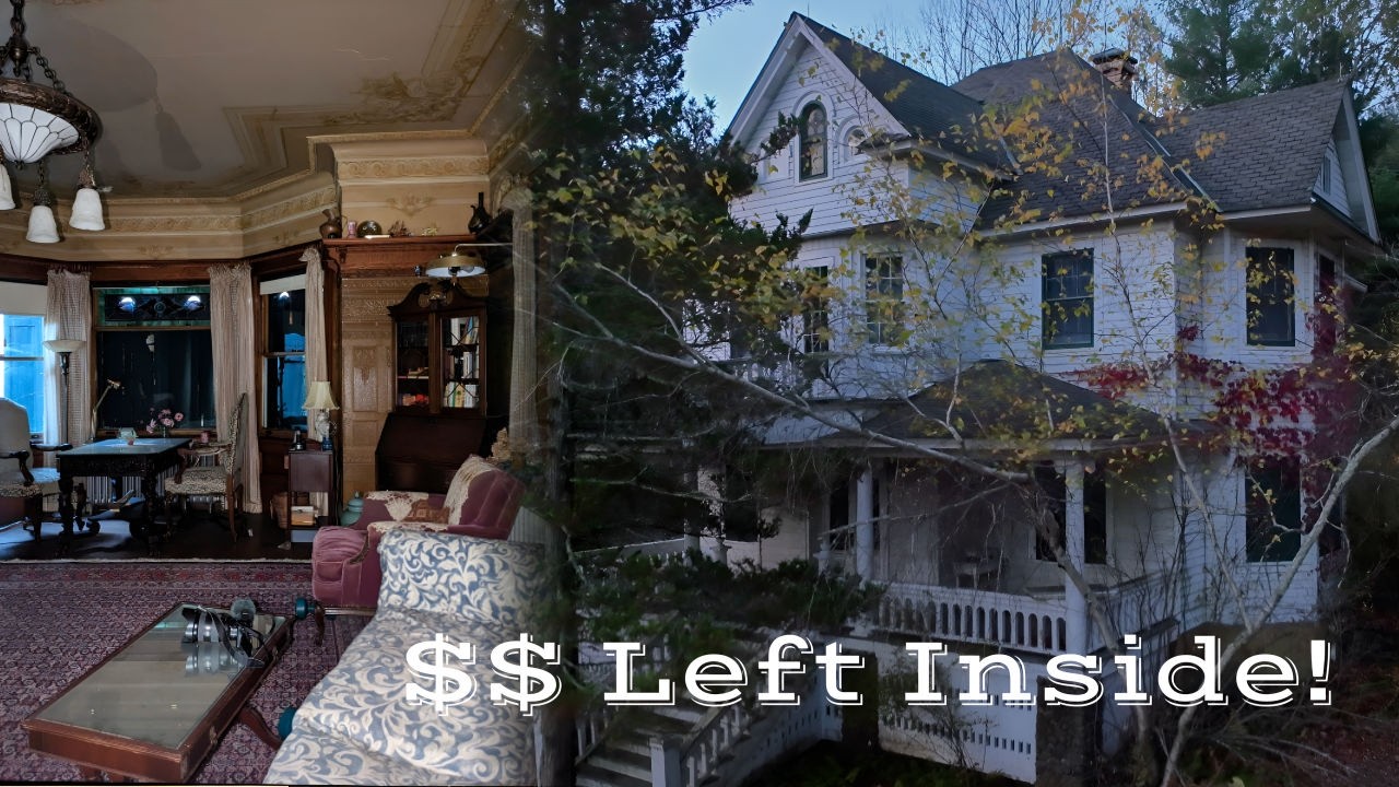 Incredible ABANDONED Victorian MANSION With EVERYTHING Left Behind | $MILLIONS Left Inside