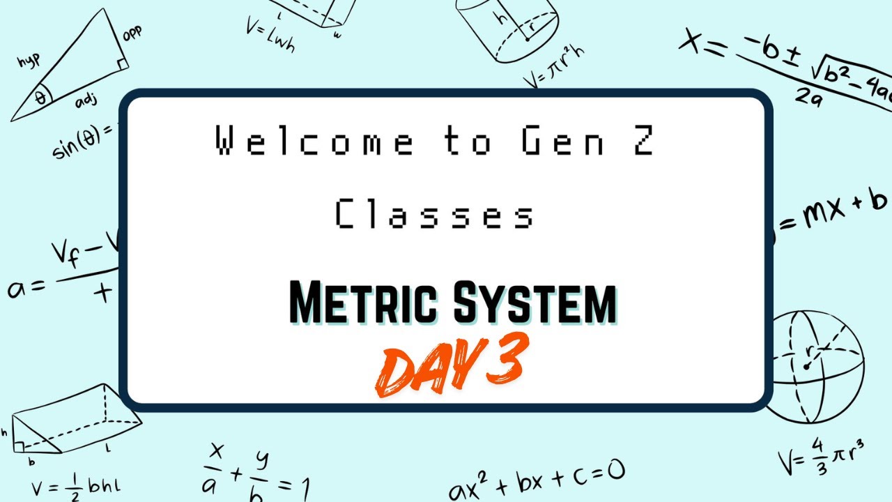 Mastering the Metric System  Live Class for Students - Part 3