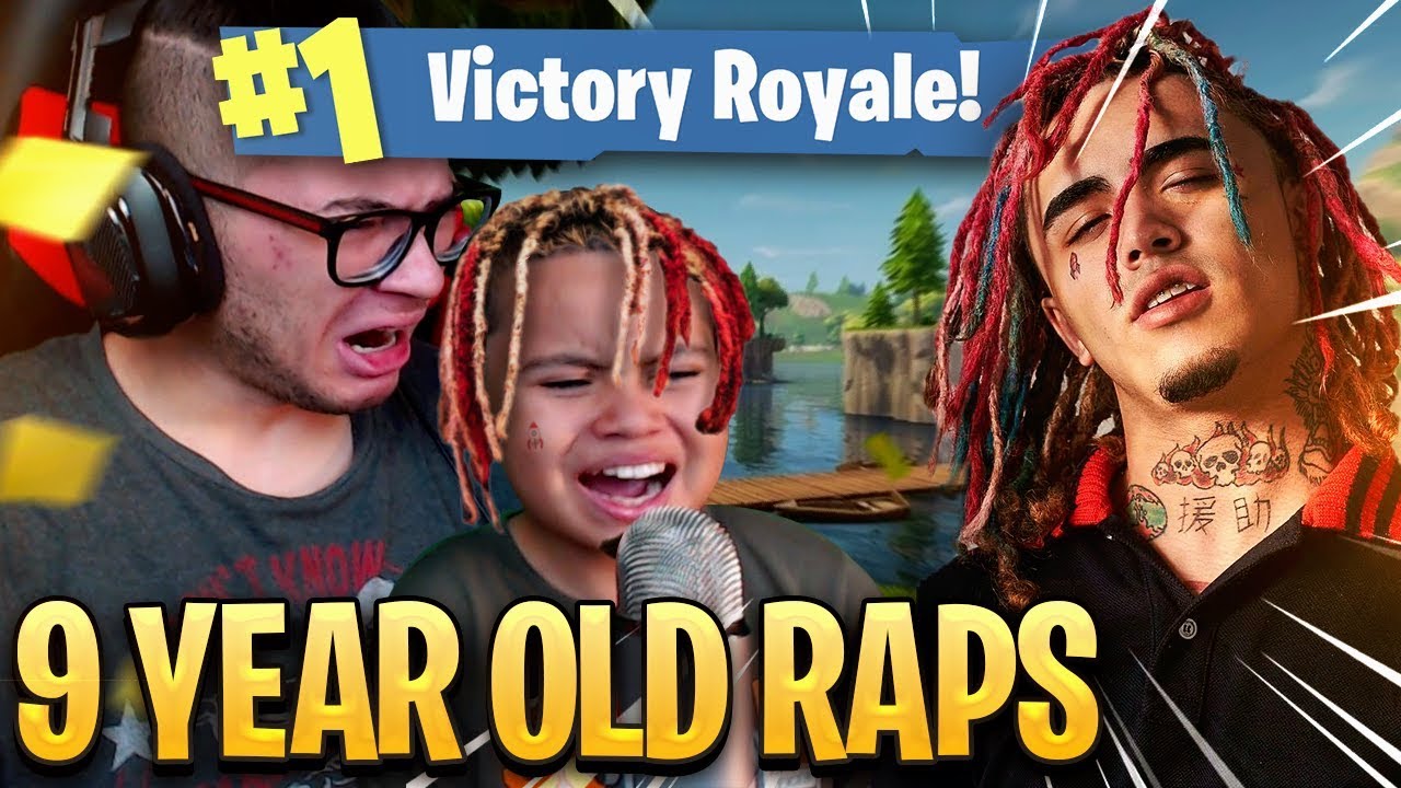 9 YEAR OLD KID RAPS LIKE LIL PUMP ON FORTNITE WTF! 