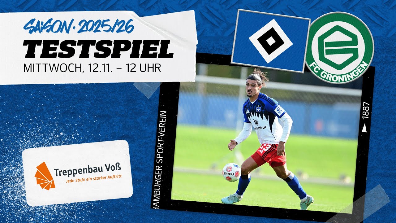 RE-LIVE: Testspiel I HSV vs. FC Groningen I pr&auml;sentiert von Treppenbau Vo&szlig;