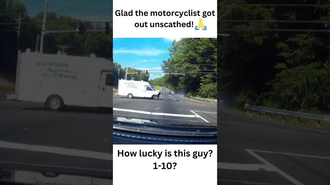 Motorcycle Close Call Accident #shorts