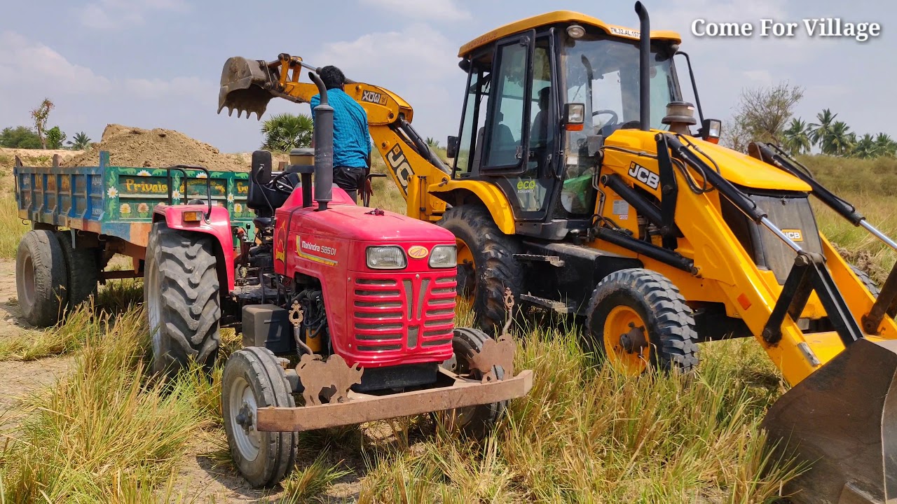 Mahindra 585 di power plus tractor with fully loaded trolley | John Deere tractor power | CFV