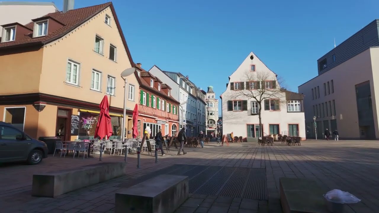 OFFENBURG CITY WALK TO MARKTPLATZ - GERMANY 🇩🇪 | Walking Tour | 4K