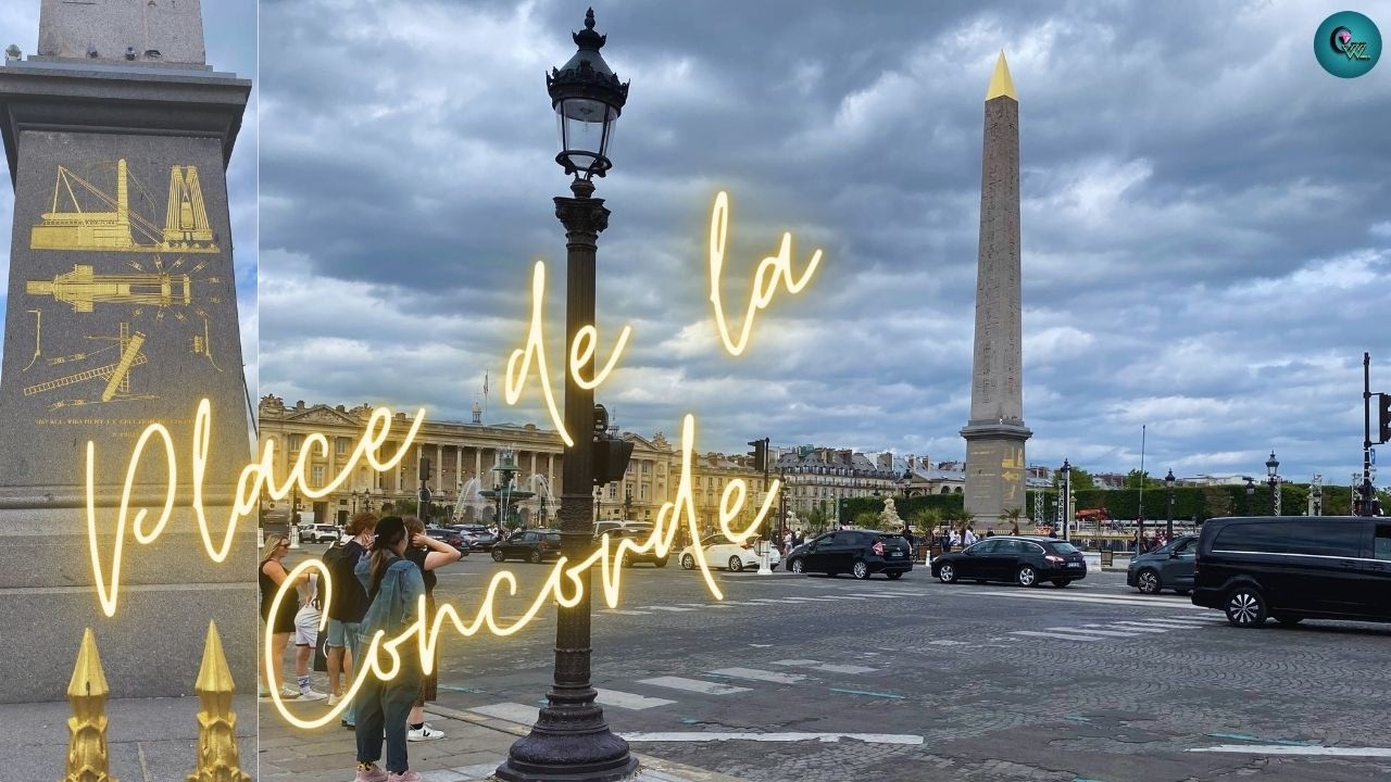 Place de la Concorde. (The Best FREE View in Paris) ප්ලාස් ද ලා කොන්කෝර්ඩ් චතුරස්‍රය - Crystal World