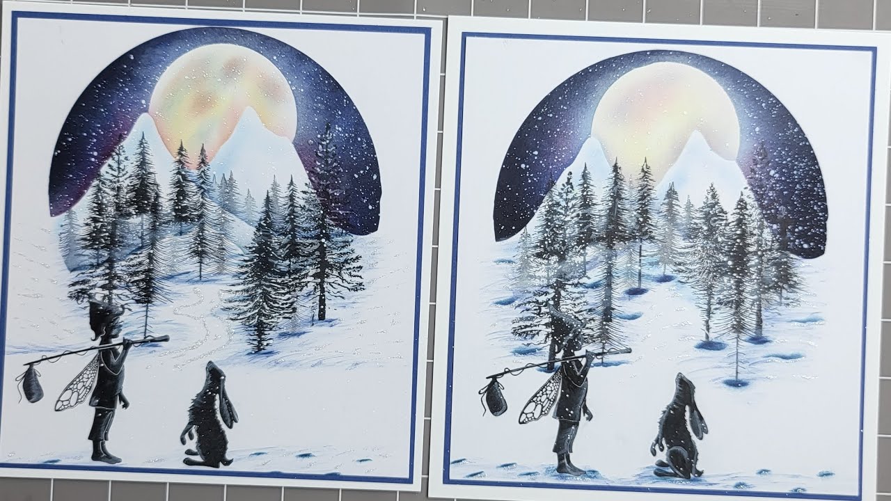 LAVINIA STAMPS HOW TO CREATE AN EASY STUNNING SNOW SCENE 😍