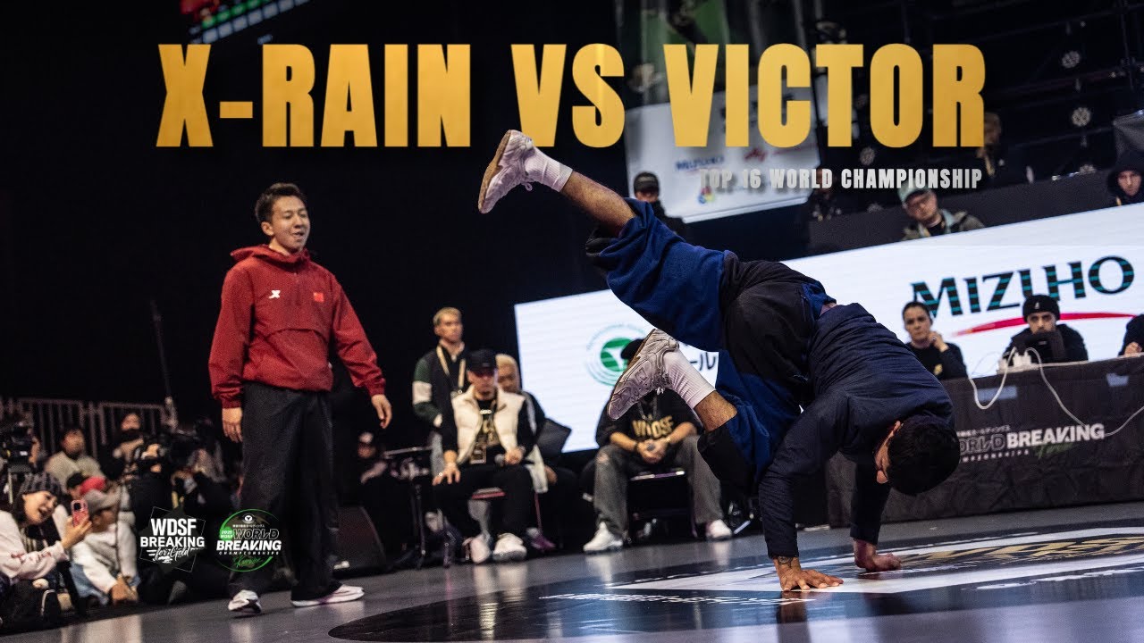 X-RAIN 🇨🇳 vs VICTOR 🇺🇸 | B-Boys Top 16 | WDSF World Championship Adult 2025 (Kurume, Japan)