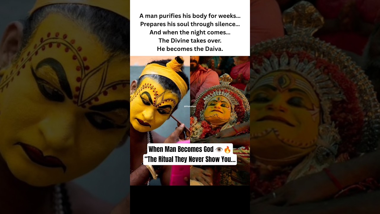 The Man Who Becomes a God for a Night | Bhoota Kola Transformation Revealed #kantara