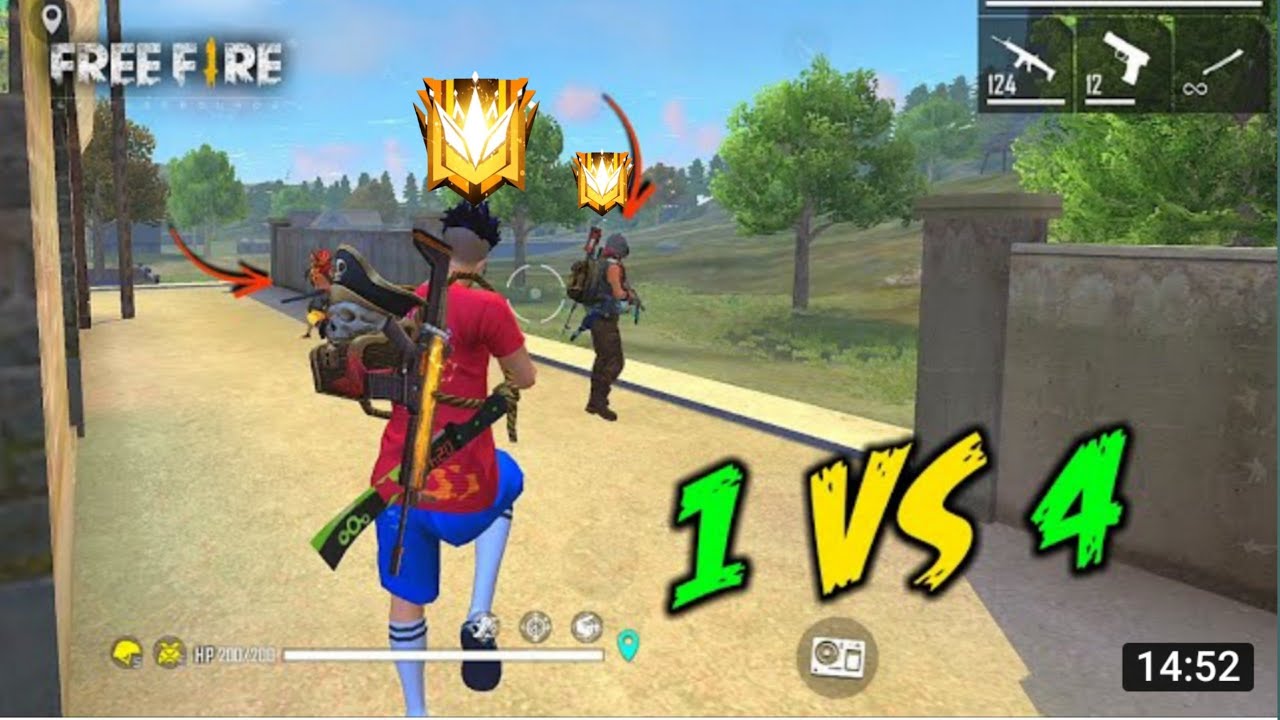 free fire🔥 rank calculator,1vs4 free 🔥 firevideo,ranked free fire new video