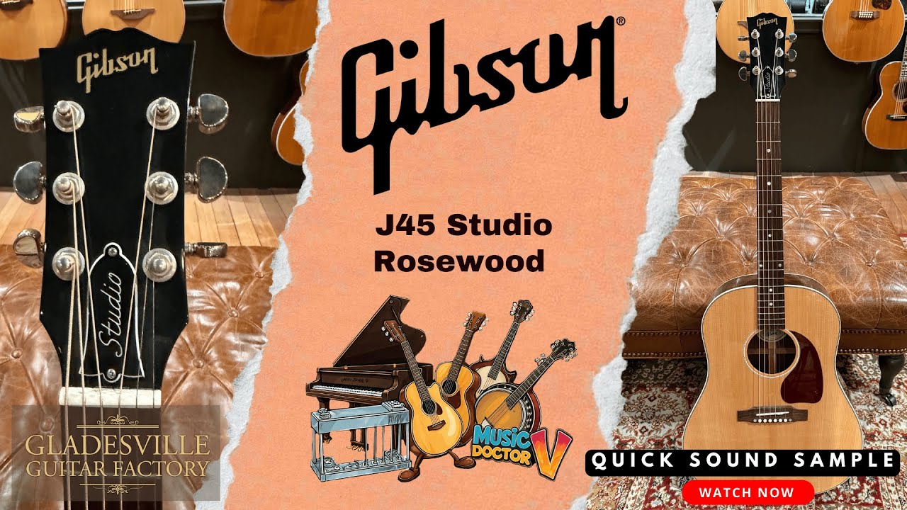 Gibson J45 Studio Rosewood - Demo by Michael Varecka - Gladesville Guitar Factory
