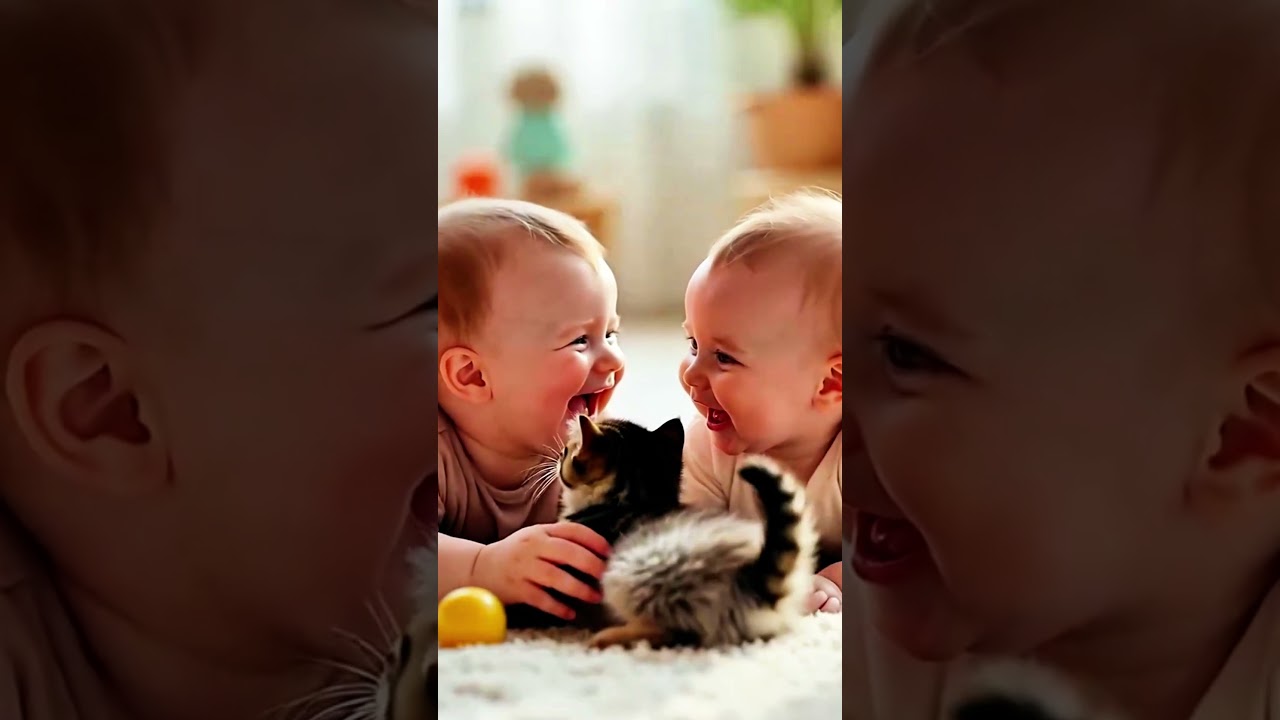 Cat Making Babies Laugh Non Stop 😂🐱👶