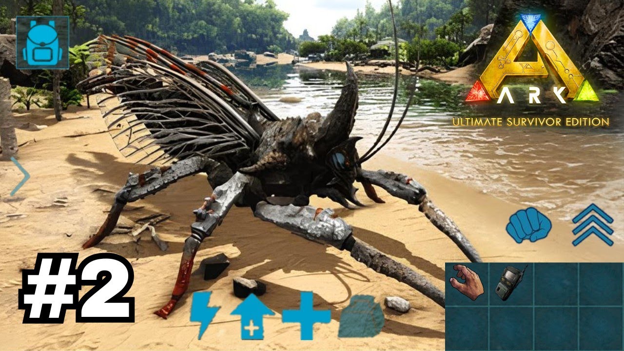 HOW TO TAME RHYNIOGNATHA |ARK MOBILE ULTIMATE EDITION